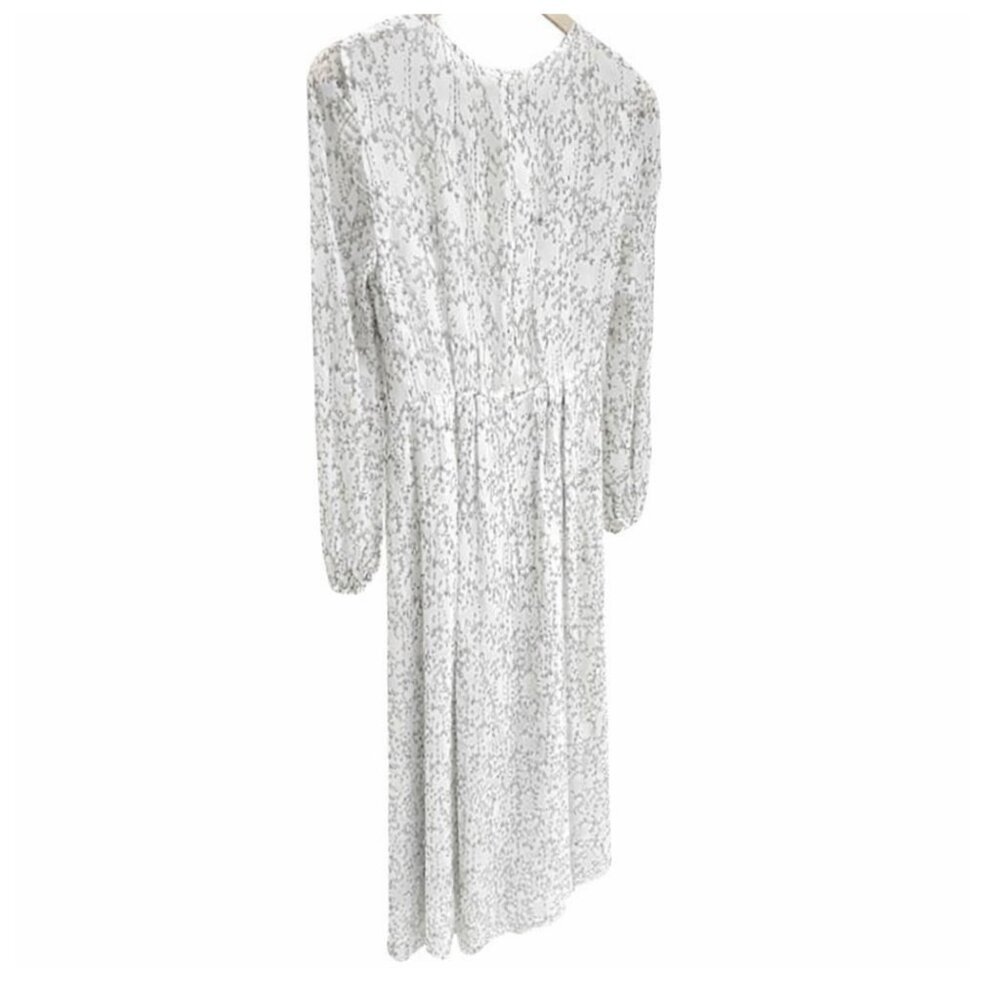 Adam Lippes Antique White Bleeding Hearts Silk Long Dress - Picture 4 of 13